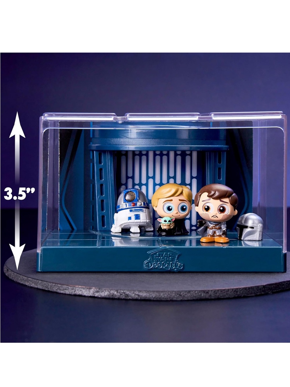 NIB DOORABLES STAR WARS WIDESCREEN TRASH COMPACTOR PRINCESS LEIA LUKE CHEWBACCA - Picture 4 of 5